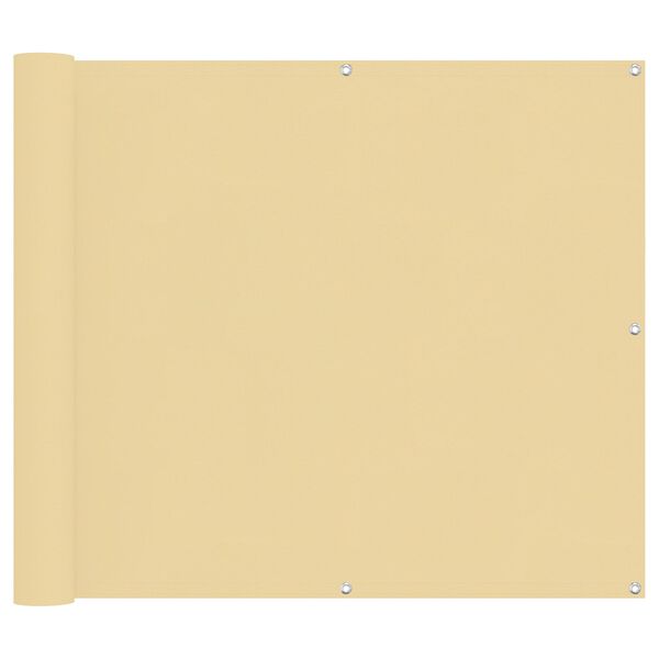 vidaXL Balkong Sk&auml;rm Sand 100 x 500 cm Oxford Tyg