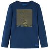 T-shirt med l&aring;nga &auml;rmar f&ouml;r barn marinbl&aring; 92