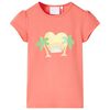 vidaXL T-shirt f&ouml;r barn korallr&ouml;d 92