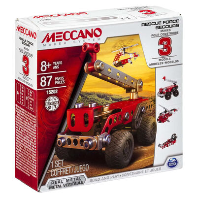 Meccano 3-i-1 Modelltraktor Rescue Squad