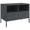 vidaXL Tv-b&auml;nk antracit 68x39x50,5 cm st&aring;l