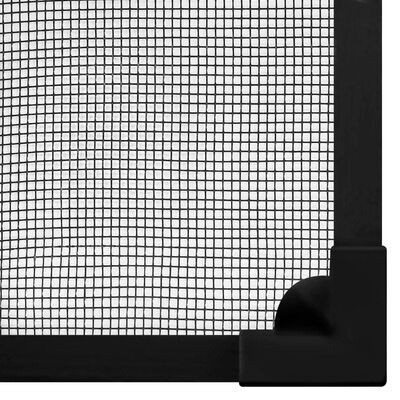 vidaXL Magnetiskt insektsnät för fönster antracit 100x120 cm fiberglas
