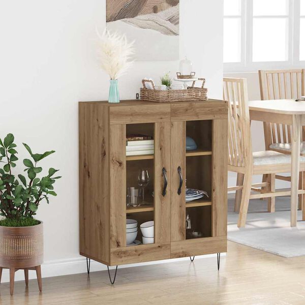vidaXL Sideboard Artisan Ek 69,5 x 34 x 90 cm Konstruerat tr&auml;