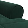 vidaXL Chaise Lounge med kudde M&ouml;rkgr&ouml;n 91 x 157 x 91 cm Sammet