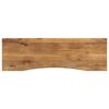 vidaXL Skrivbordsskiva med kurva 160x50x2,5 cm massivt grovt mangotr&auml;