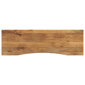 vidaXL Skrivbordsskiva med kurva 160x50x2,5 cm massivt grovt mangotr&auml;
