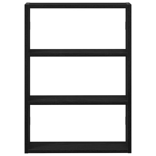 vidaXL V&auml;gghylla svart 43x9x60 cm konstruerat tr&auml;