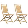 vidaXL Hopf&auml;llbara tr&auml;dg&aring;rdsstolar 2 st 46x66x99 cm bambu