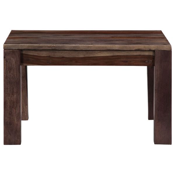 vidaXL Soffbord 60x60x35 cm massivt sheshamtr&auml; gr&aring;