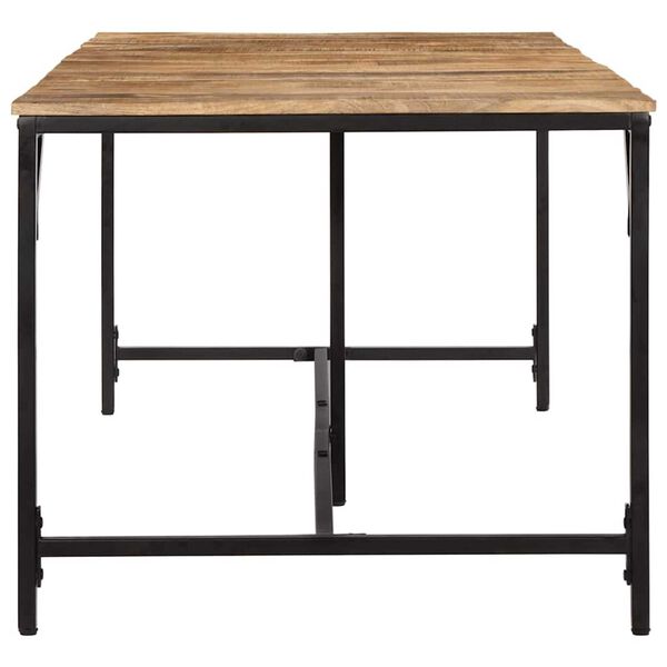 vidaXL Matbord 220x90x75 cm massivt tr&auml; grov mango