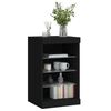 vidaXL Skänk med LED-belysning svart 41x37x67 cm