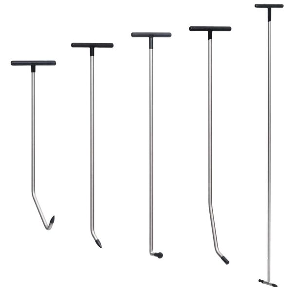 vidaXL 5-delars repareringskit för bucklor rostfritt stål