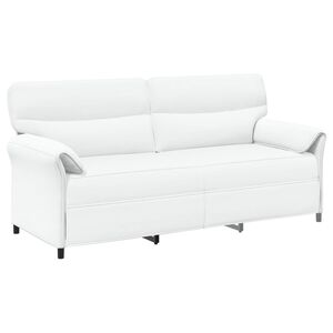 vidaXL 3-Sits soffa 3-sits Vit 198 x 83 x 95 cm Tyg