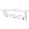 vidaXL Hatthylla MDF barockstil vit