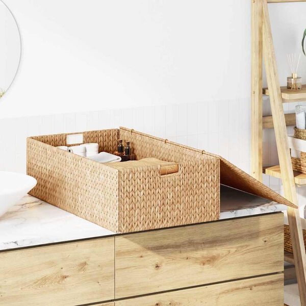 vidaXL F&ouml;rvaringsl&aring;da Naturf&auml;rg 75 x 42 x 23 cm Vattenhyacint