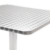 vidaXL Tr&auml;dg&aring;rdsbord silver 60x60x70 aluminium