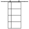 vidaXL Skjutd&ouml;rr med h&aring;rdvara 102,5x205 cm ESG-glas och aluminium