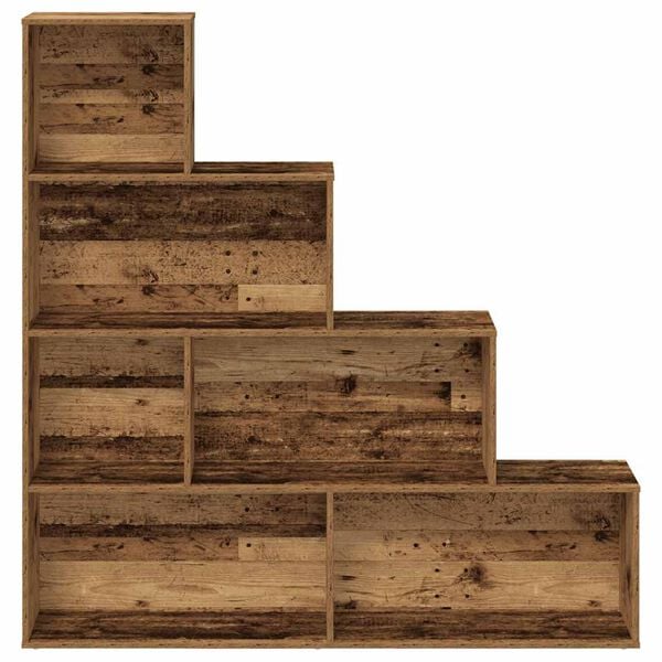 vidaXL Bokhylla gammalt trä 157x24x160 cm konstruerat trä