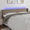 vidaXL S&auml;nggavel LED taupe 183x16x78/88 cm tyg