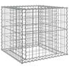 vidaXL Gabionkorg silver 70x70x65 cm galvaniserat j&auml;rn