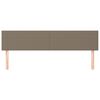 vidaXL Huvudgavlar 2 st taupe 80x5x78/88 cm tyg