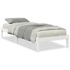 vidaXL S&auml;ngram utan madrass extra l&aring;ng vit 90x220 cm massiv furu