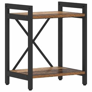 vidaXL Hyllsystem 40 x 30 x 50 cm Konstruerat tr&auml; Gammalt tr&auml;