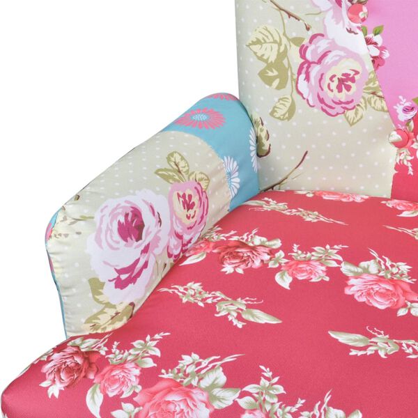 vidaXL Emmaf&aring;t&ouml;lj i tyg lappt&auml;cke