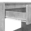vidaXL Skrivbord med l&aring;da Betonggr&aring; 100 x 50 x 78 cm Konstruerat tr&auml;