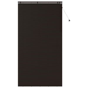 vidaXL Persienn M&ouml;rkbrun 125 x 250 cm 35 mm Massivt Paulownia-tr&auml;