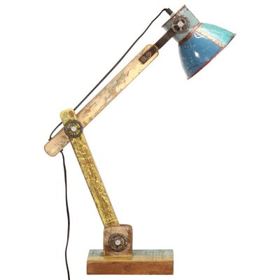 vidaXL Skrivbordslampa industriell Flerfärgad rund 23x18x95 cm E27