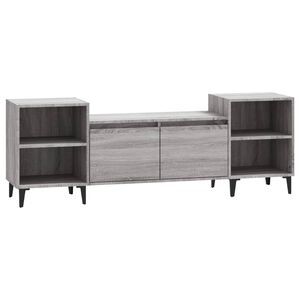 vidaXL Tv-b&auml;nk gr&aring; sonoma 160x35x55 cm konstruerat tr&auml;