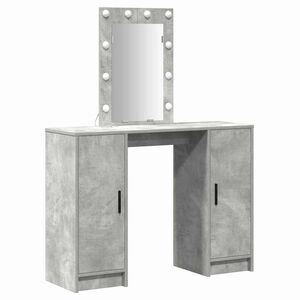 vidaXL Smyckebord Ljusgr&aring; 102 x 33 x 135 cm Konstruerat tr&auml;
