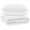 vidaXL Dunt&auml;cke med kudde 3 st Vit Mikrofiber