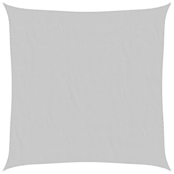 vidaXL Solsegel ljusgr&aring; 4,5x4,5 m 100% polyesteroxford