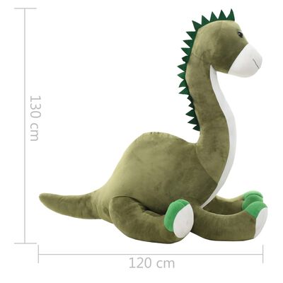 vidaXL Gosedjur brontosaurus plysch grön