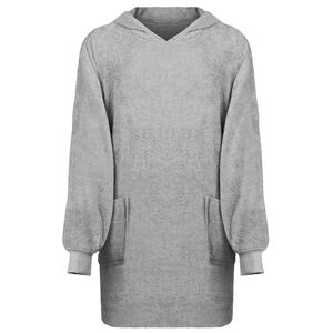 vidaXL Filt-hoodie KINN Gr&aring; L Bomull