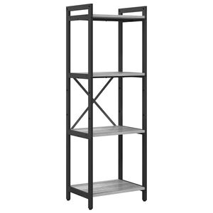 vidaXL Hyllsystem 40 x 30 x 119 cm Konstruerat tr&auml; Gr&aring; sonoma