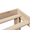 vidaXL Sängram med huvudgavel 90x190 cm massiv furu