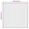 vidaXL Matta fyrkantig ljus natur 100x100 cm bambu