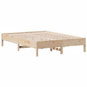 vidaXL S&auml;ngram utan madrass 140x200 cm massiv furu