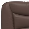 vidaXL Bed with Mattress "Hvar" Brown 90x190 cm Faux Leather