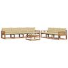 vidaXL Utomhussoffset med kudde 8 pcs Naturlig och Beige