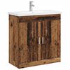 vidaXL Badrumsm&ouml;belset Gammalt tr&auml; 81 x 40 x 84,5 cm Konstruerat tr&auml;