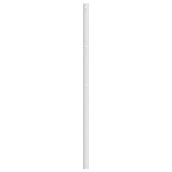 vidaXL Huvudgavel metall vit 107 cm