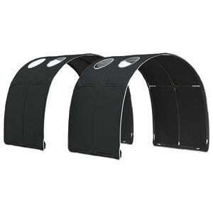 vidaXL S&auml;ngtunnel 2 st Svart Polyester