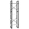 vidaXL Bokhylla 5 hyllplan vit 60x30x175 cm massiv furu