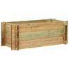 vidaXL Tr&auml;dg&aring;rdsupph&ouml;jd Gr&ouml;nsaksb&auml;dd Gr&ouml;n 120 x 80 x 32 cm Massiv furu