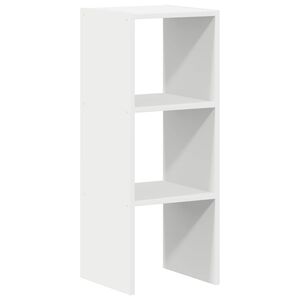 vidaXL Bokhylla stapelbar vit 30x30x80 cm konstruerat tr&auml;