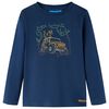 T-shirt med l&aring;nga &auml;rmar f&ouml;r barn marinbl&aring; 116